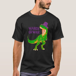 Camiseta Mardi Grawr T Rex Dinossaur Bead Costume Para Bead