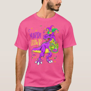 Camiseta Mardi Grawr Trex Dino Dj Costume Toddler Boy Kids