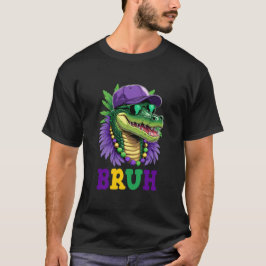 Camiseta Mardigator Alligator Bruh Mardi Gras Outfit