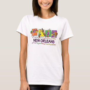 Camiseta Mardis Gras, guarda do partido, Nova Orleães,