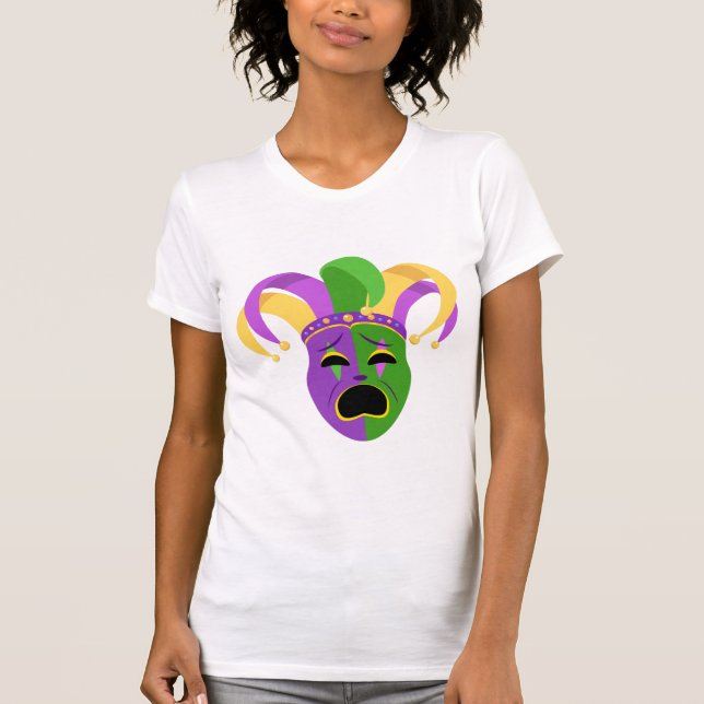 Camiseta Mardis Gras Mask (Frente)