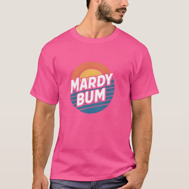 Camiseta Mardy Bum Funny Slang Graphic Do Reino Unido Para  (Frente)