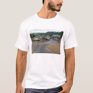 Camiseta Maré baixa na Baía de Fundy em St. Martins, New