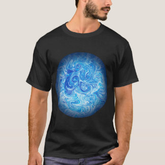 Camiseta Maré Tranquila Esfera Textura Abstrata Pl