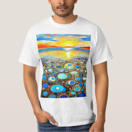 Camiseta Maré Vazante ao Pôr do Sol