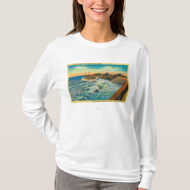 Camiseta Marés altas em PromenadeSeaside, OU (Frente)