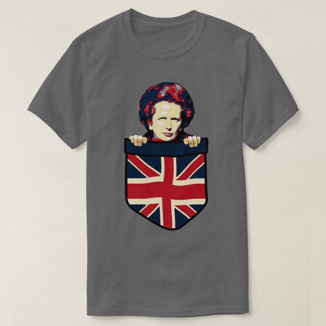 Camiseta Margaret Thatcher Chest Pocket (Frente do Design)