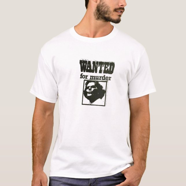 Camiseta Margaret Thatcher - querida para o assassinato (Frente)