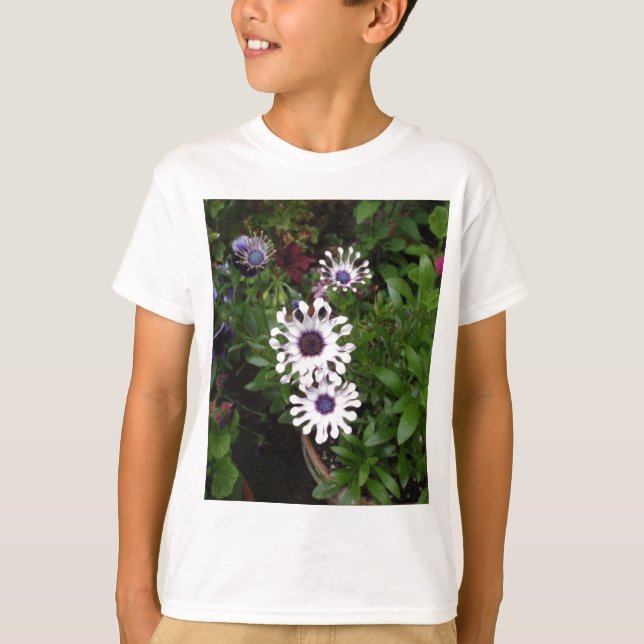 Camiseta Margarida Africana Branca (Frente)