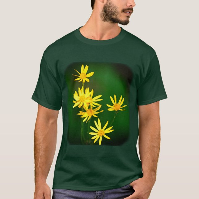 Camiseta Margarida Amarela Flores Florais (Frente)