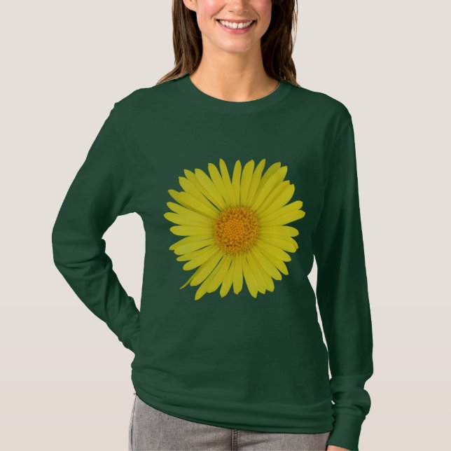 Camiseta Margarida Amarela (isolada) (Frente)