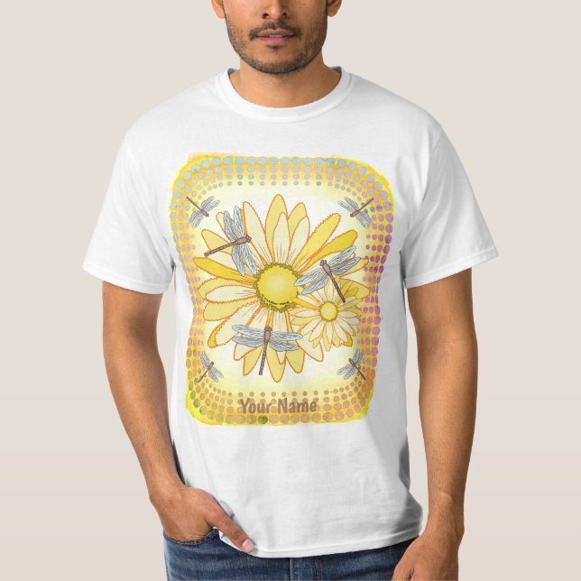 Camiseta Margarida Amarela Libélula  (Frente)