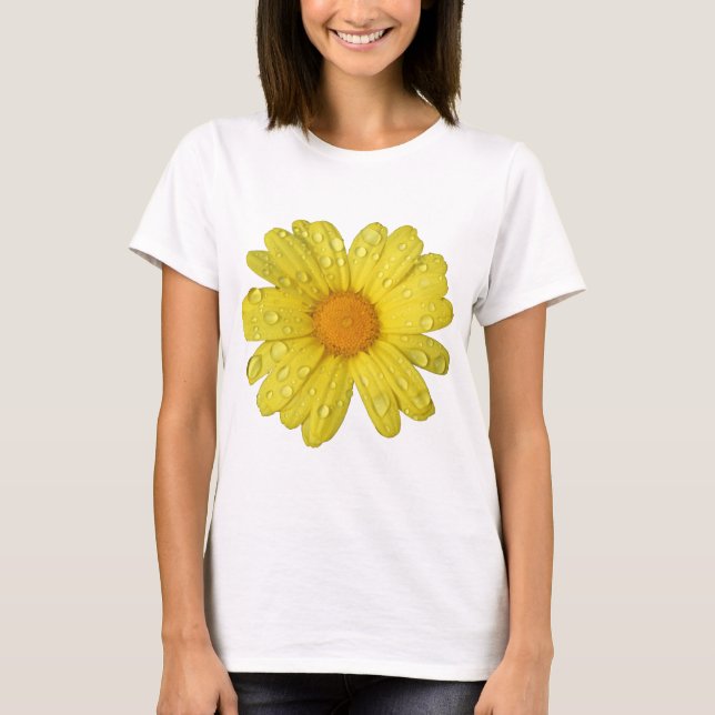 Camiseta Margarida Amarela na Chuva (Frente)