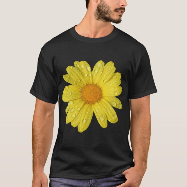 Camiseta Margarida Amarela na Chuva (Frente)