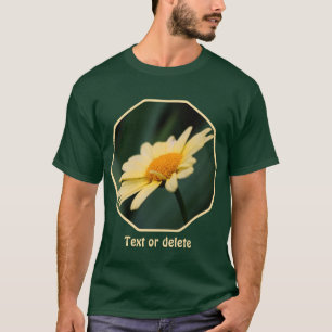 Camiseta Margarida Amarela Suave Flor Natureza Personalizad