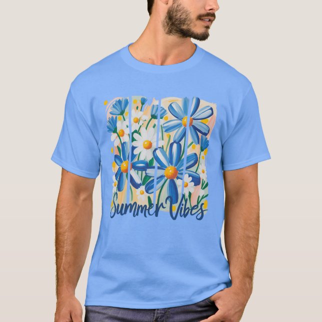 Camiseta Margarida Azul (Frente)