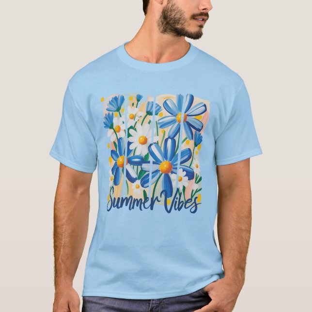 Camiseta Margarida Azul (Frente)