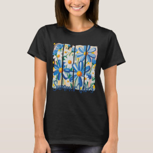 Camiseta Margarida Azul