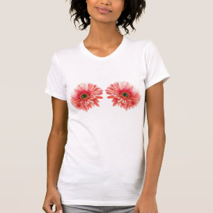 Camiseta MARGARIDA FLOR belas margaridas aquarela rosa