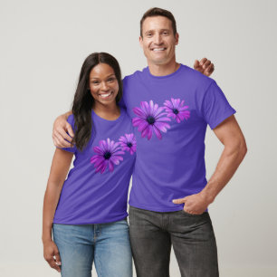 Camiseta margarida masculina Camisa verde-orgânic