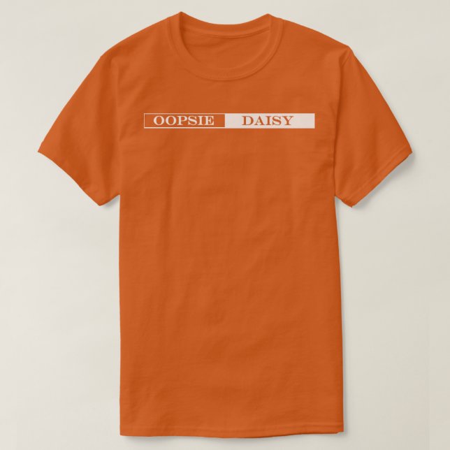 Camiseta margarida oopsie (Frente do Design)