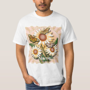 Camiseta Margaridas Amarelas de Borboleta