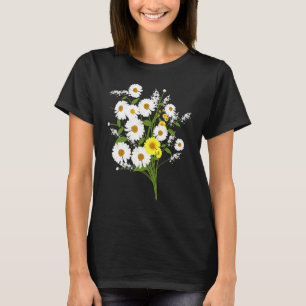 Camiseta Margaridas Daisy Flor de Primavera Margaridas Plan