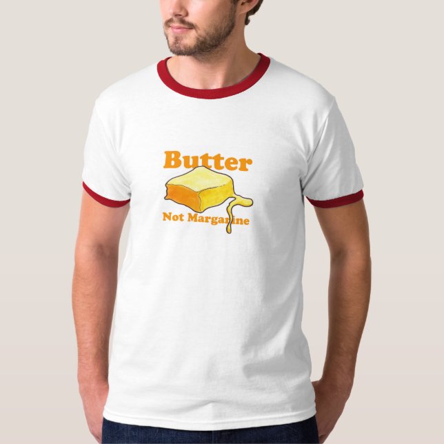 Camiseta Margarina da manteiga não (Frente)