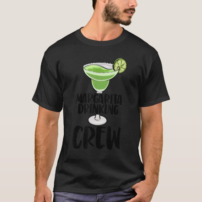 Camiseta Margarita Bebendo Creme Men Cotail Party Love (Frente)