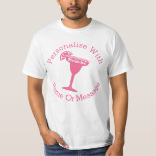 Camiseta Margarita cor-de-rosa PERSONALIZADA