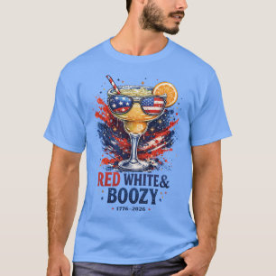 Camiseta Margarita Patriótica Alcoólica Vermelha Branca Qua