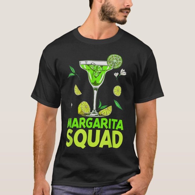 Camiseta Margarita Squad Cinco De Mayo Costumes Para Mexica (Frente)