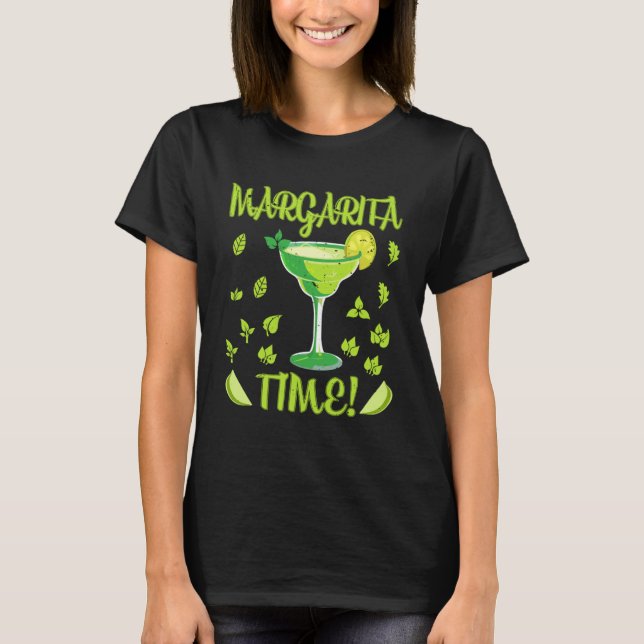 Camiseta Margarita Time Alcoholcola Bebida Álcool Bebida Pu (Frente)