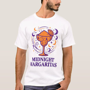 Camiseta Margaritas da Meia-Noite Arte de Coquetel de Bruxa