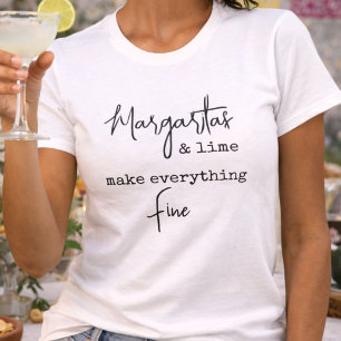 Camiseta Margaritas e Lima da Moda Tornam Tudo Bem