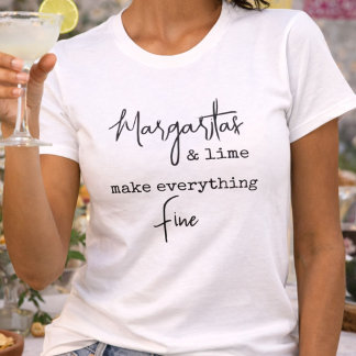 Camiseta Margaritas e Lima da Moda Tornam Tudo Bem