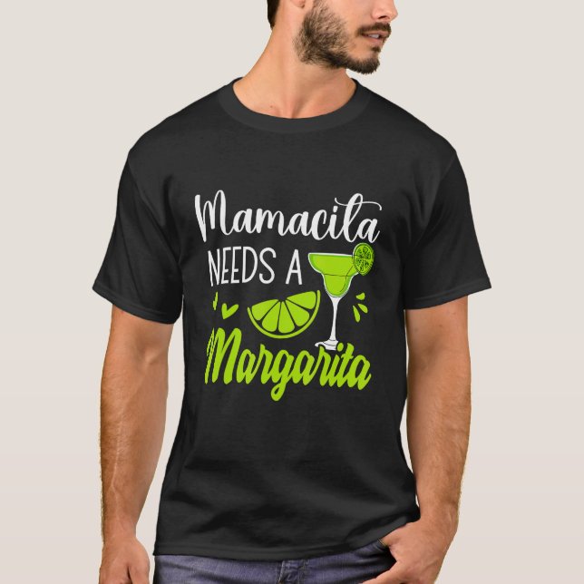 Camiseta Margaritas Senoritas Mamacita Needs A Margarita Cu (Frente)