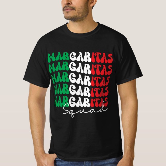 Camiseta Margaritas Squad Retro Design (Frente)