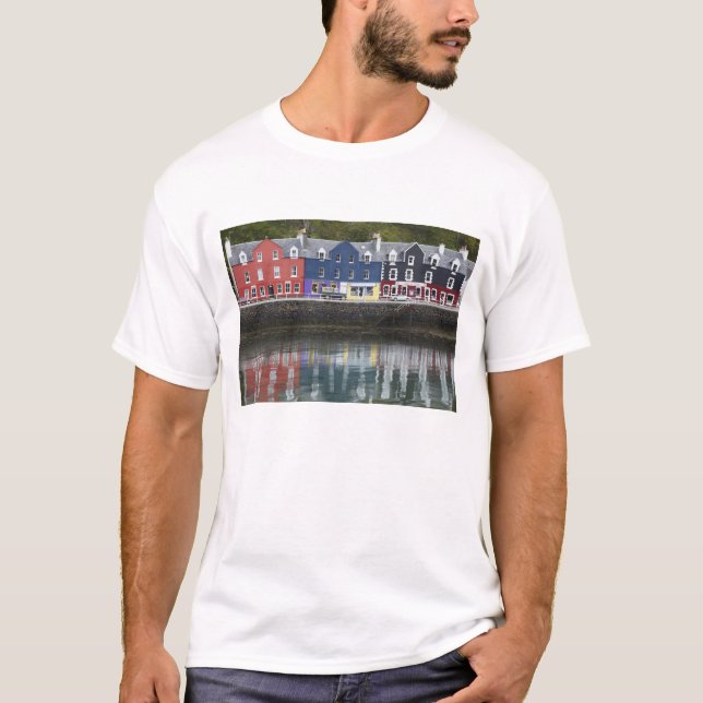 Camiseta Margem, Tobermory, Ilha de Mull, Escócia, (Frente)