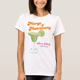 Camiseta Margs e Matrimony festa de solteira Bridesmaid