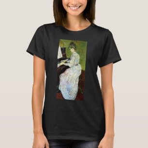 Camiseta Marguerite Gachet no Piano por Vincent van Gogh