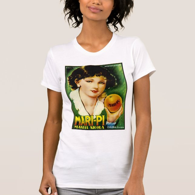 Camiseta Mari Pi Orange (Frente)