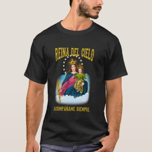 CAMISETA MARIA AUXILIADORA, RAINHA DO CÉU, VIRGEM MARIA