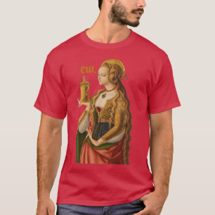 Camiseta Maria Magdalene, medieval dos olhos sombrios