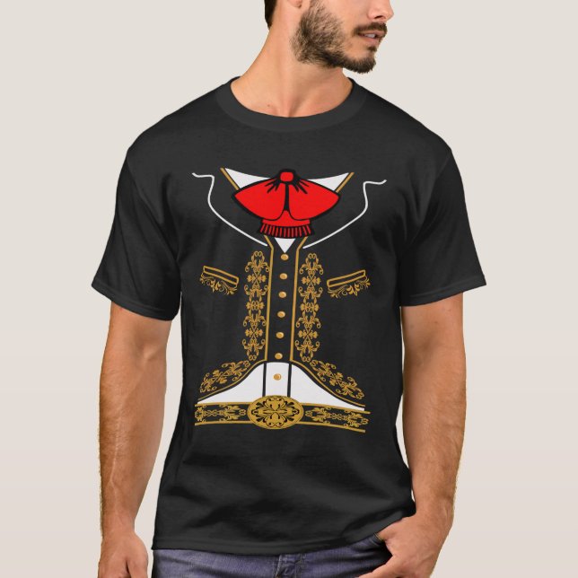 Camiseta Mariachi Charro Costume Mexicano Para Cinco De May (Frente)