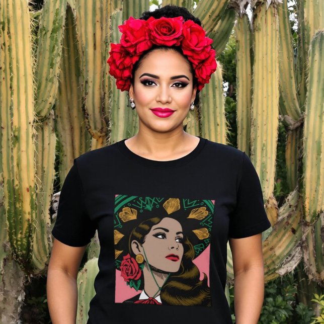 Camiseta Mariachi Mexicana Mes Patrio Musica Pop Art (Mariachi Mexicana Mes Patrio Musica Pop Art T-Shirt.)