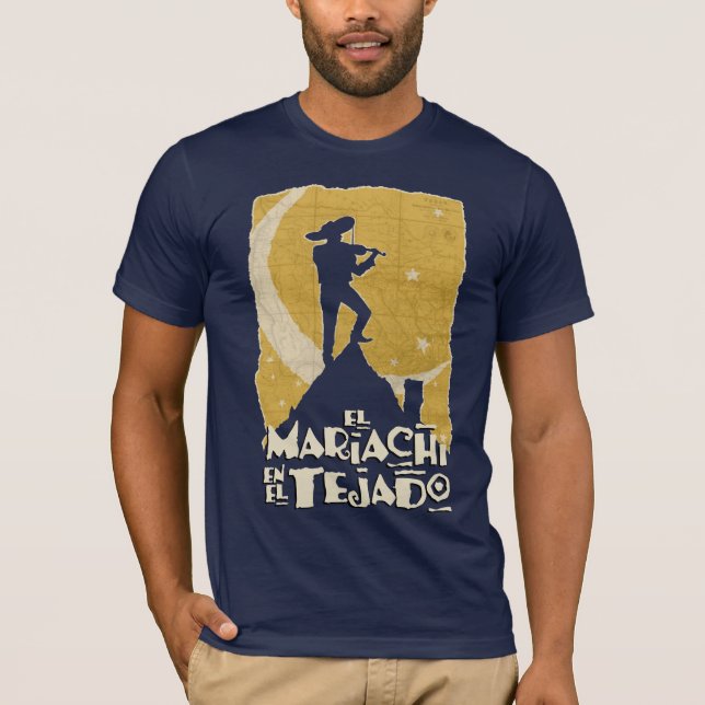 Camiseta Mariachi no telhado (Frente)