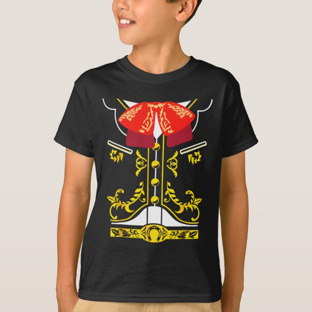 Camiseta Mariachi Tee Charro Cinco De Mayo Hallowee (Frente)