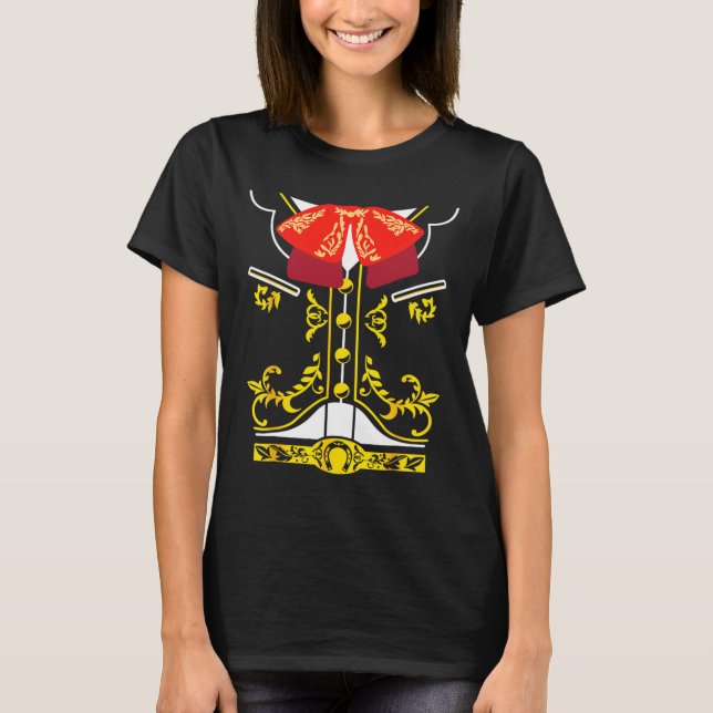 Camiseta Mariachi Tee Charro Cinco De Mayo Hallowee (Frente)