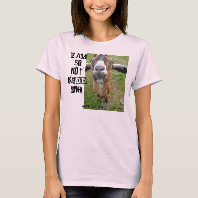 Camiseta Mariah the Goat - Eu não estou brincando com Tee o (Frente)